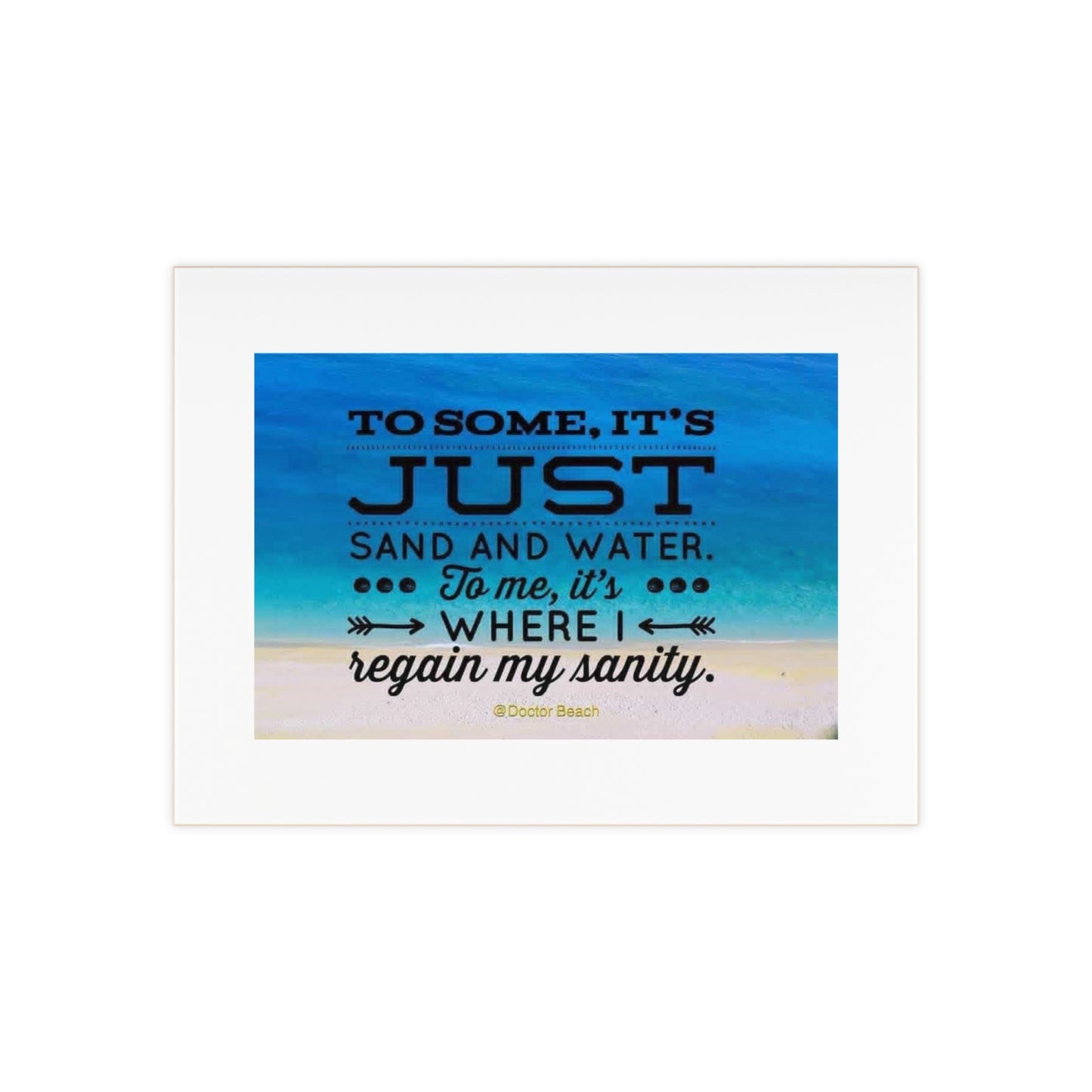 Dr. Beach Ceramic Photo Tile