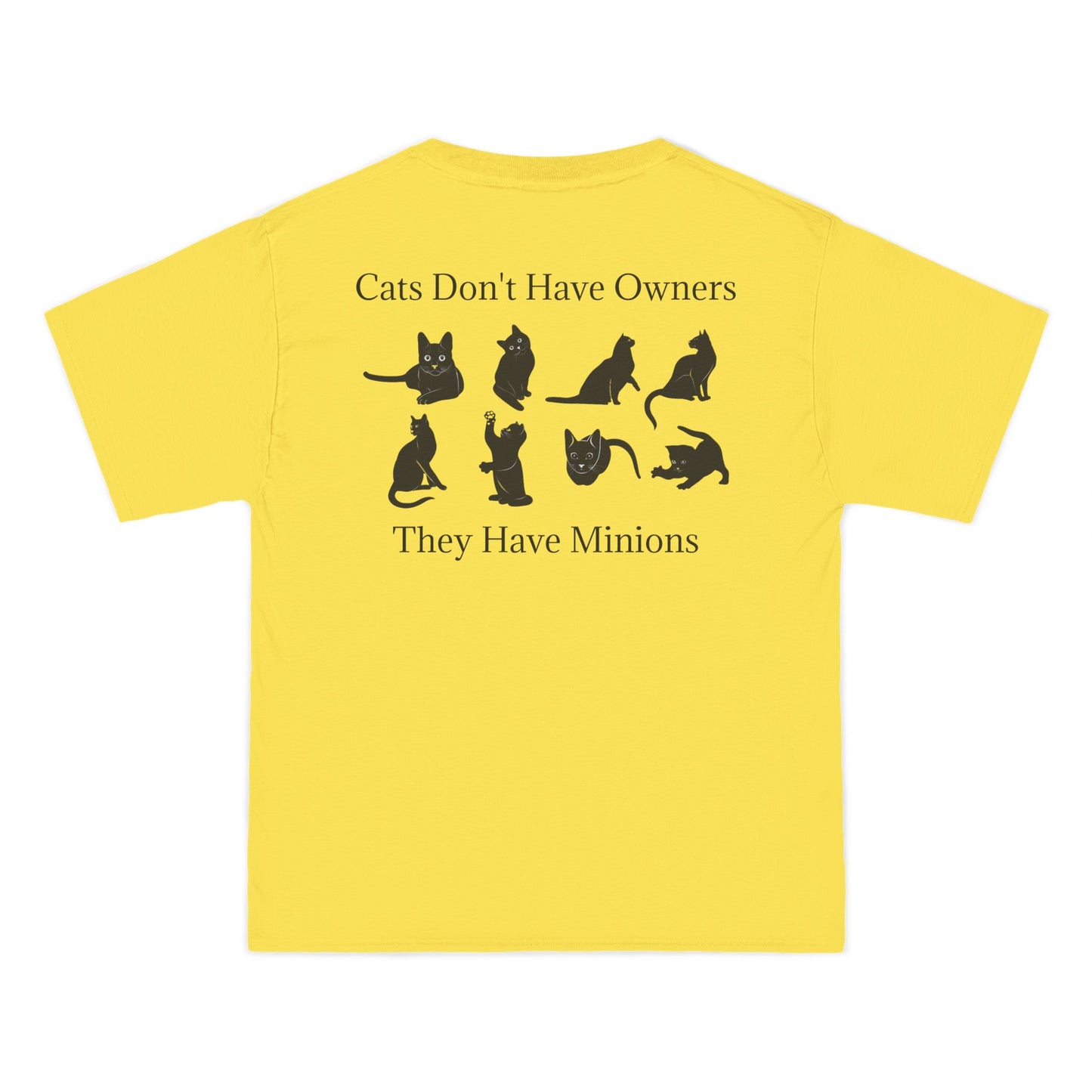 Cat Minions Men's Short-Sleeve Crewneck Tee