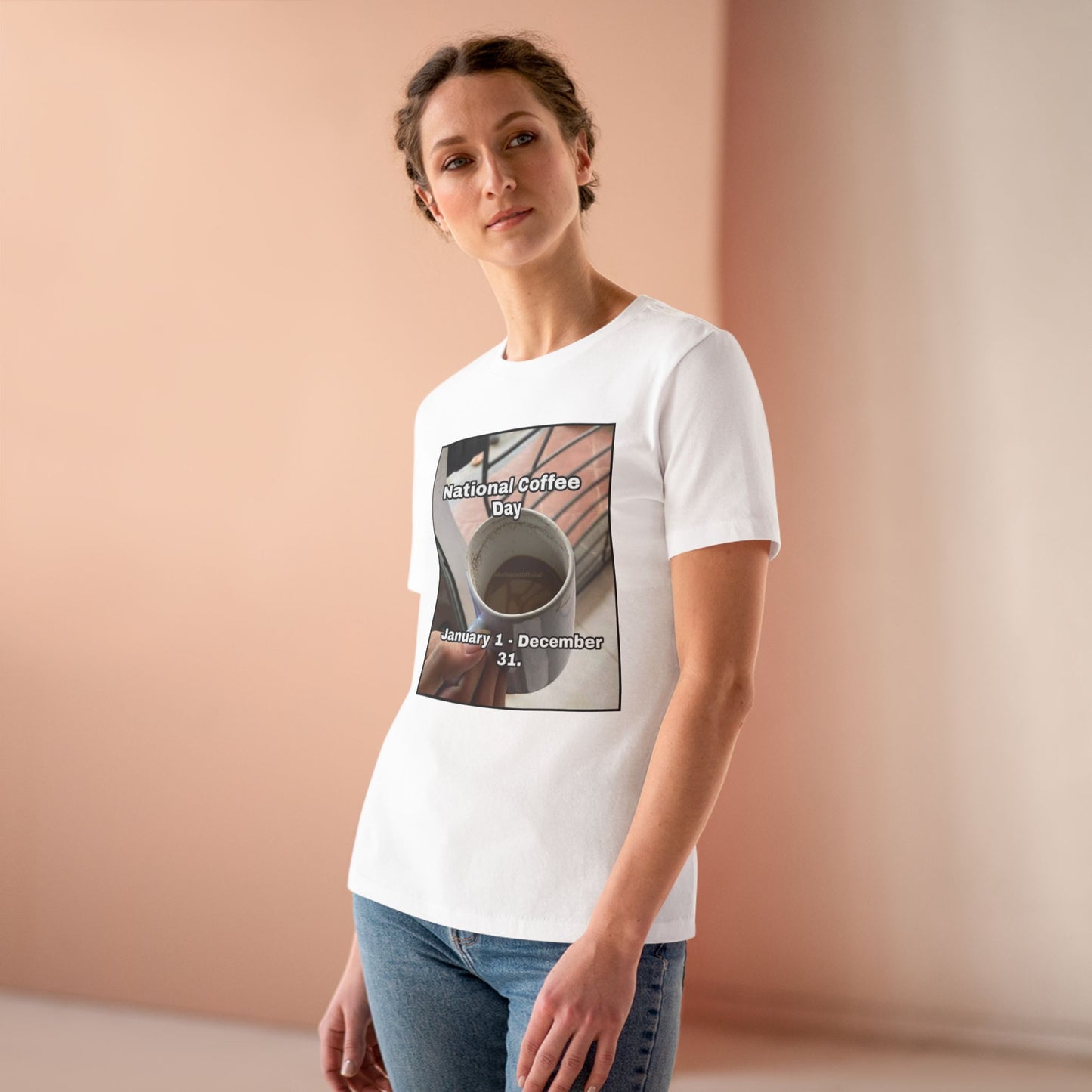 National Coffee Day Women's Short Sleeve Crewneck Tee