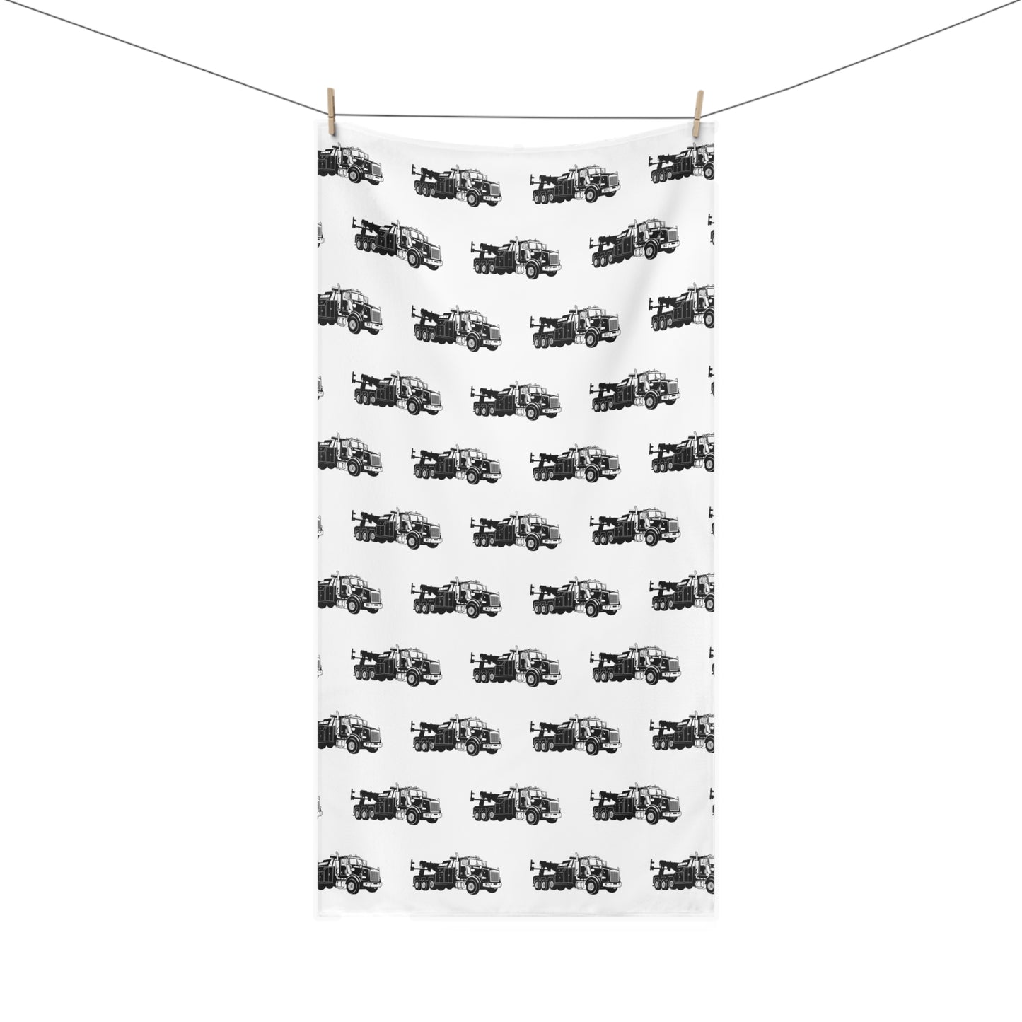 Heavy Tow Truck Mink-Cotton Beach Towel