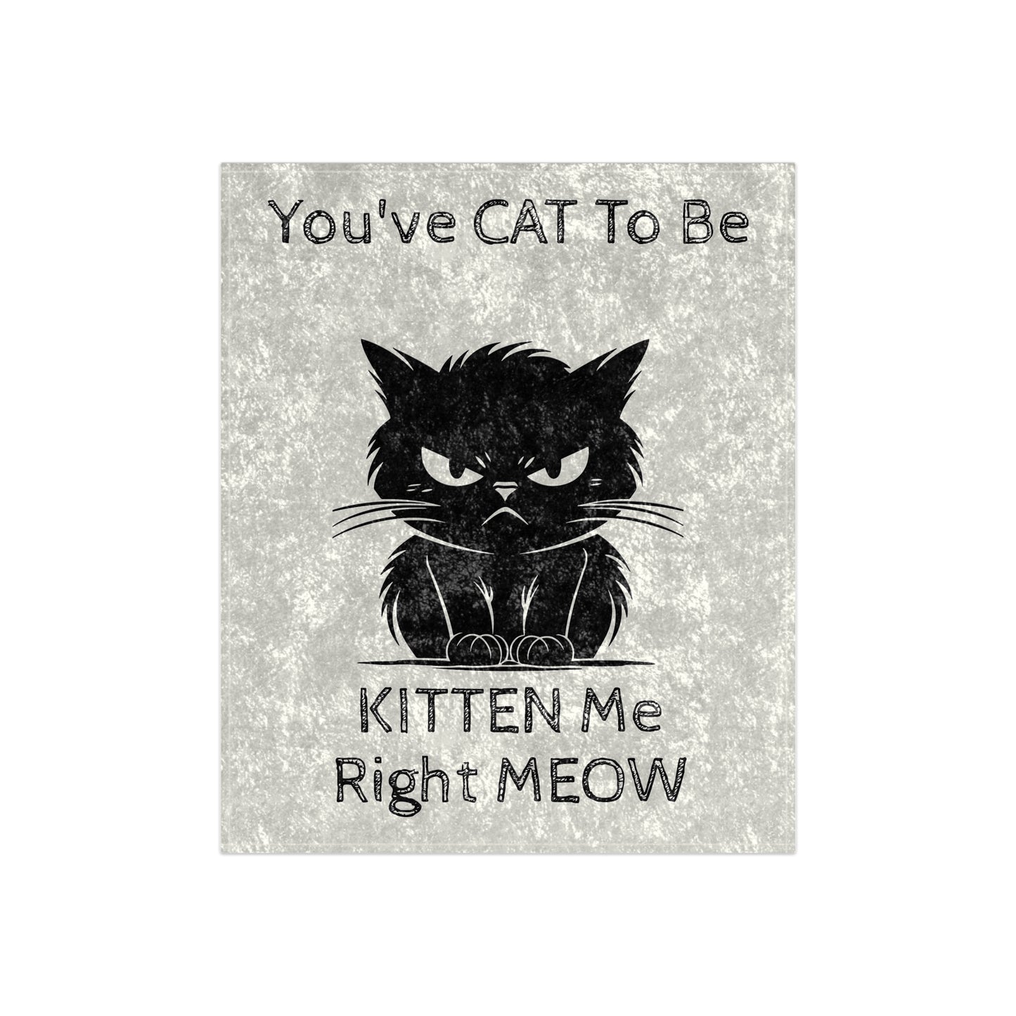 Kitten Me Crushed Velvet Blanket