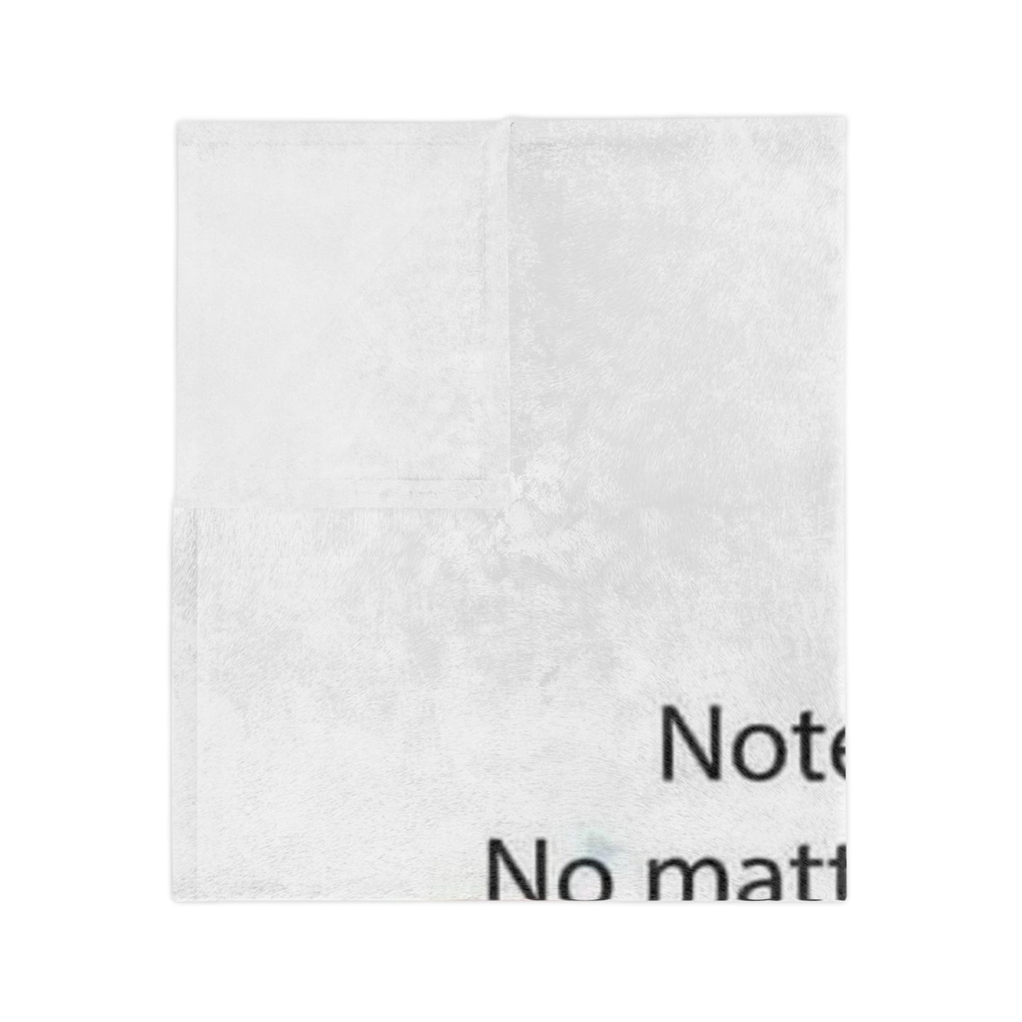 Note To Self Velveteen Microfiber Blanket