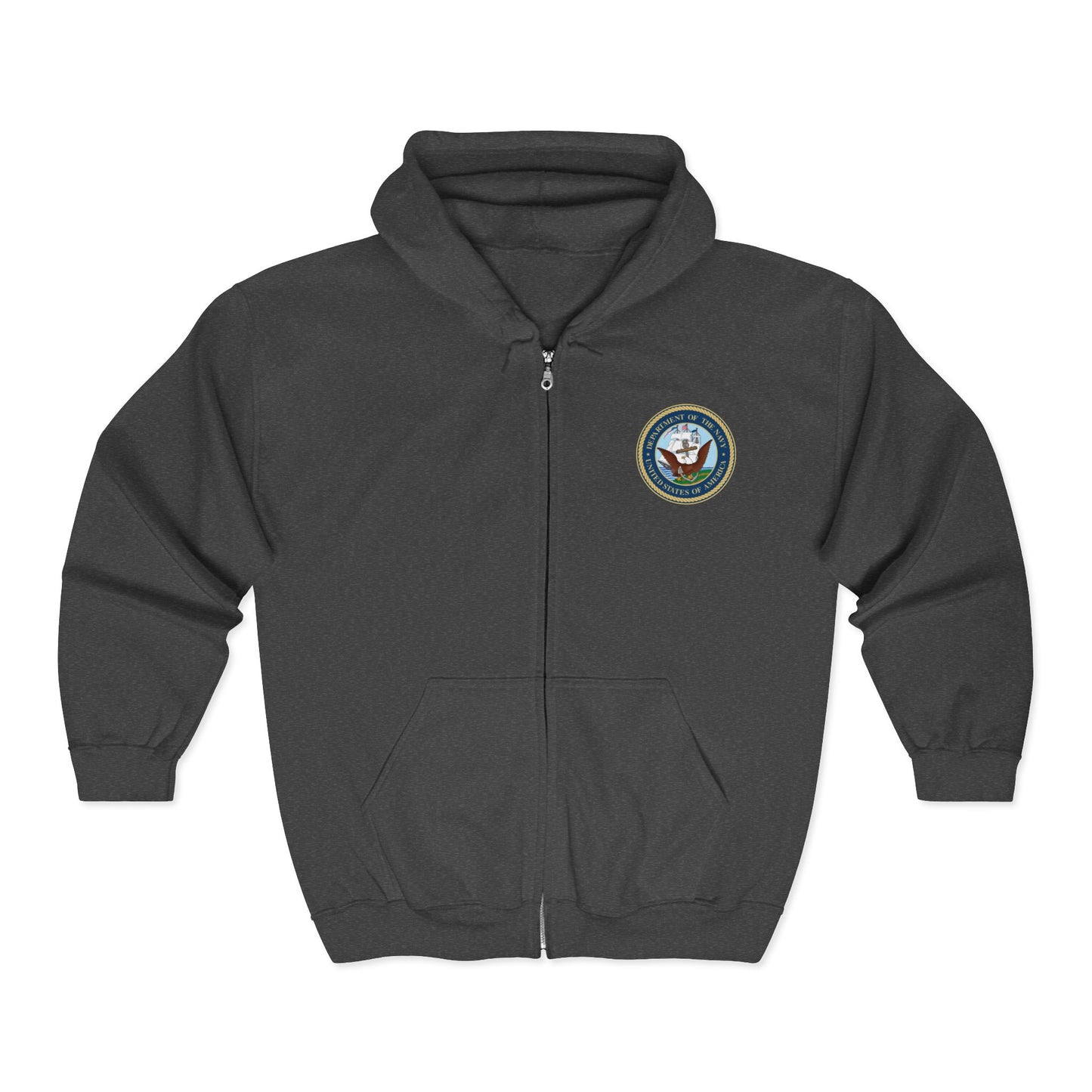 US Navy Unisex Full Zip Hoodie