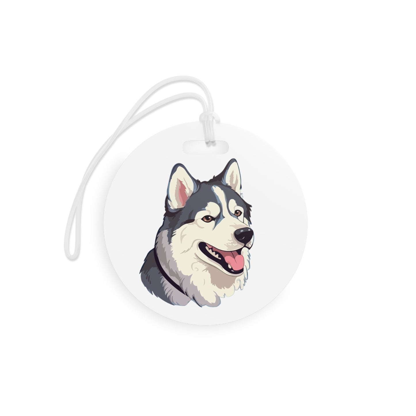 Malamute Head Luggage Tag