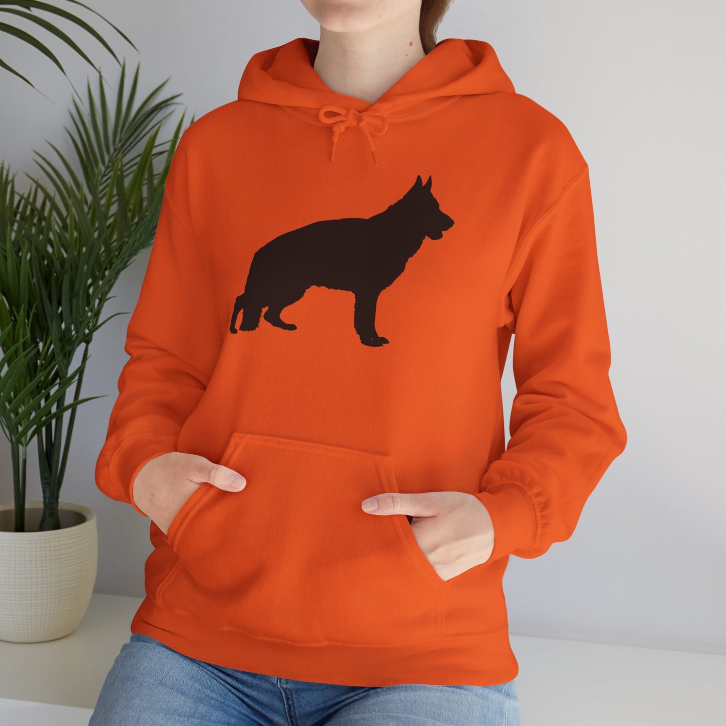 German Shepherd Silhouette Unisex Hoodie