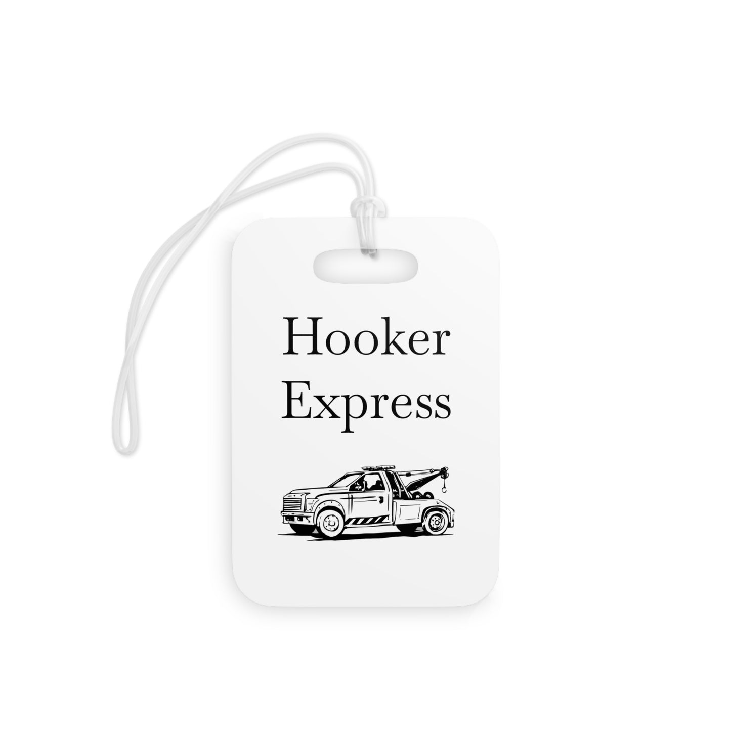 H**ker Express Wheel Lift Tow Truck Luggage Tag