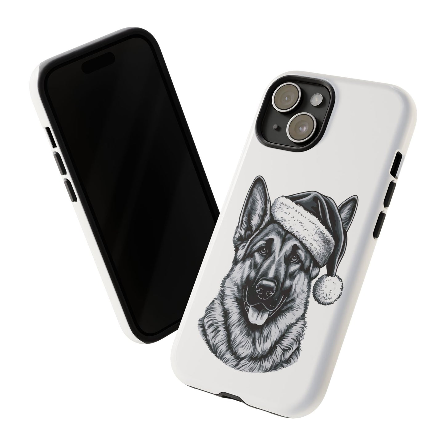 Santa Paws German Shepherd iPhone Case