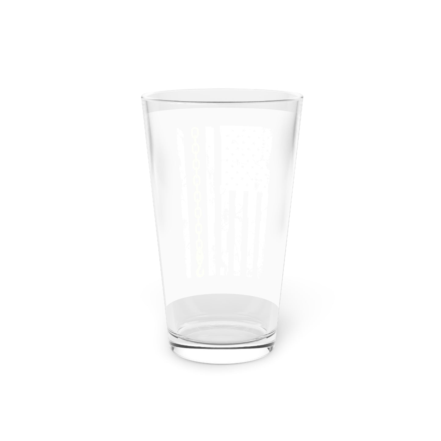Thin Yellow Line Drinking Glass