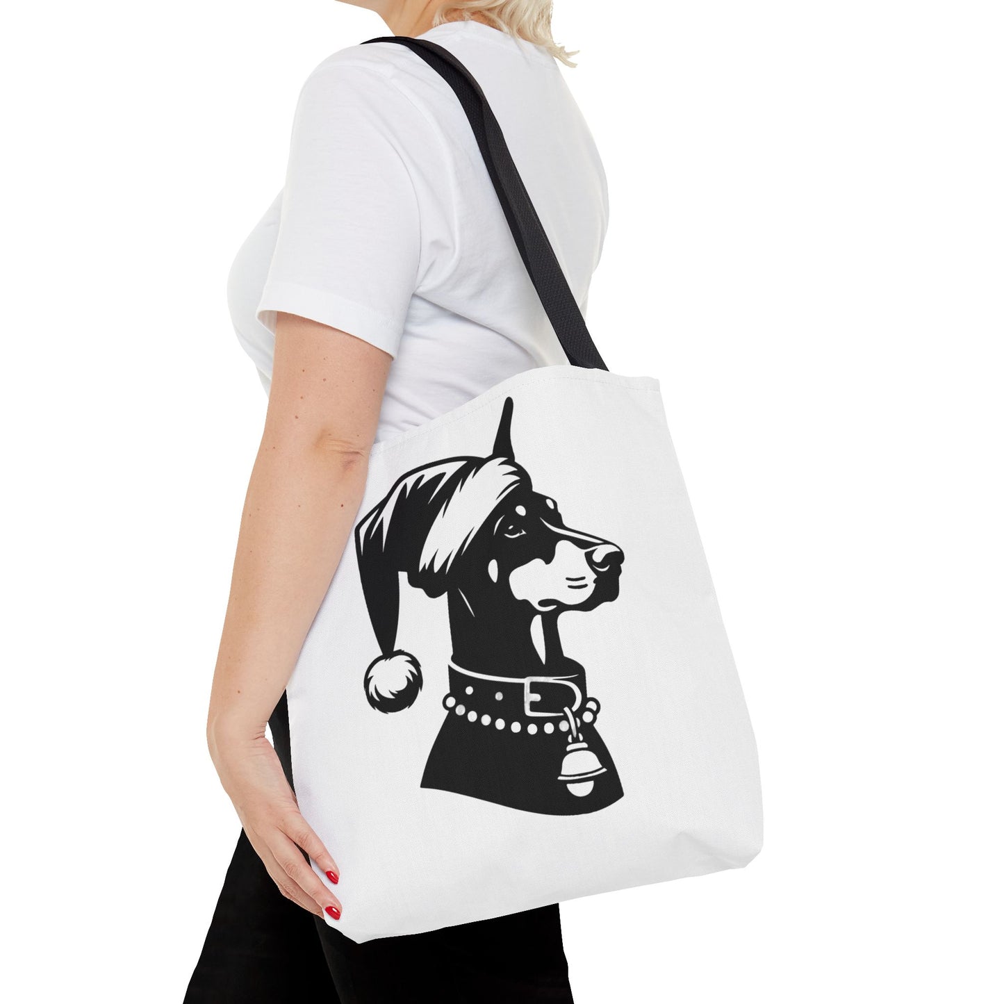 Santa Paws Doberman Tote Bag
