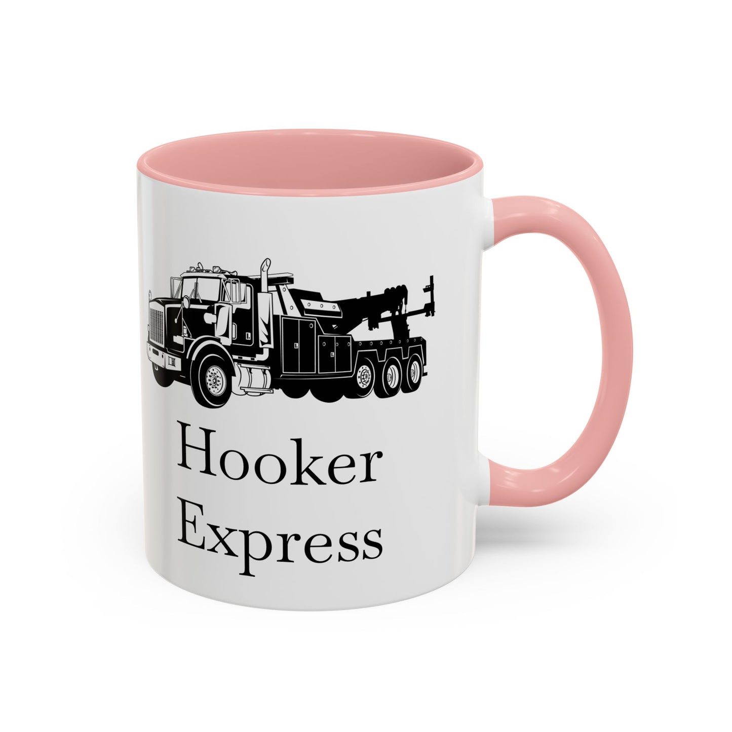H**ker Express Heavy Tow Truck 2-Tone Coffee Mug