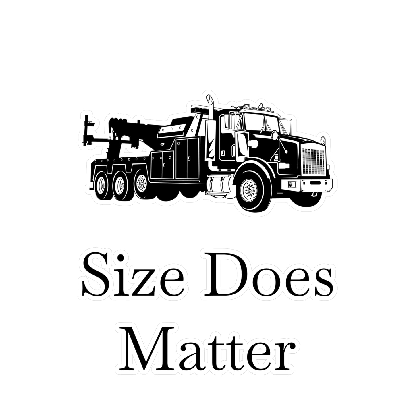 Size Does Matter Vinyl Decal