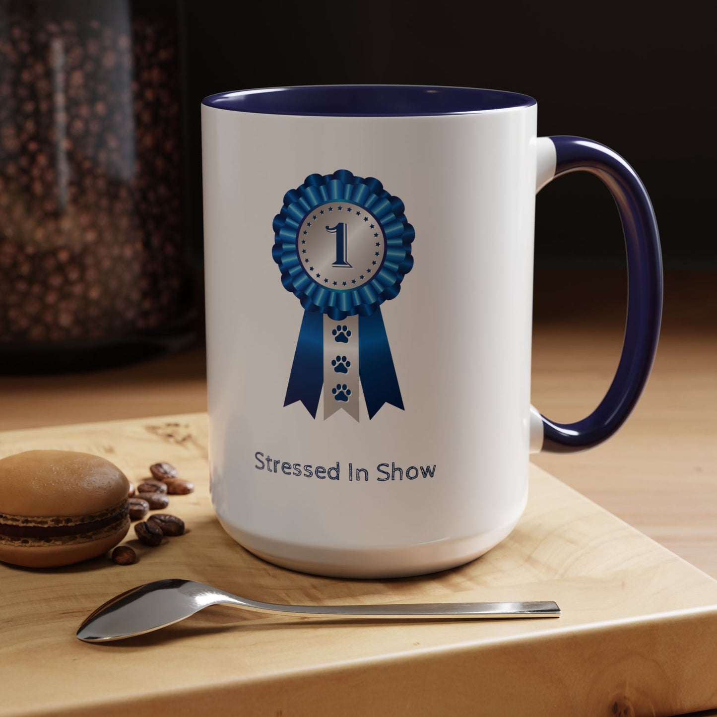 Stressed In Show 2-Tone Coffee Mug