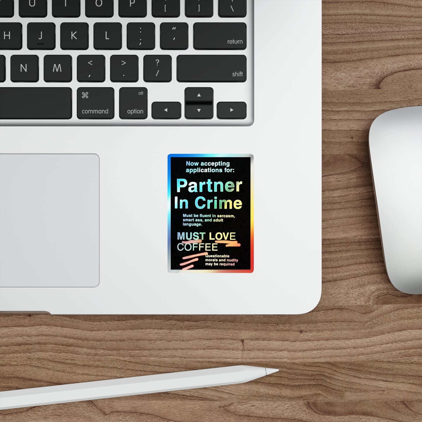 Partner In Crime Holographic Sticker