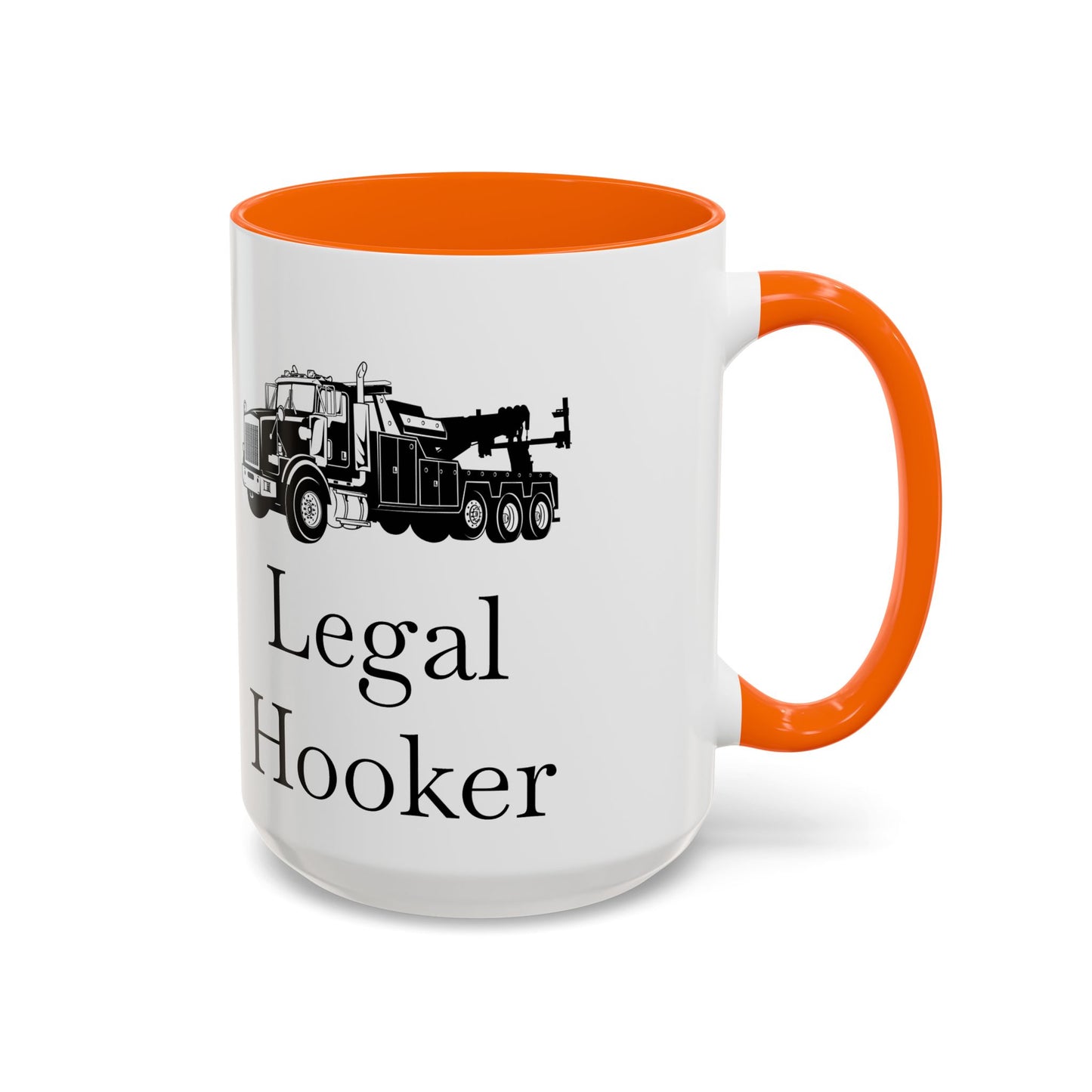 Legal H**ker Heavy Tow Truck 2-Tone Coffee Mug