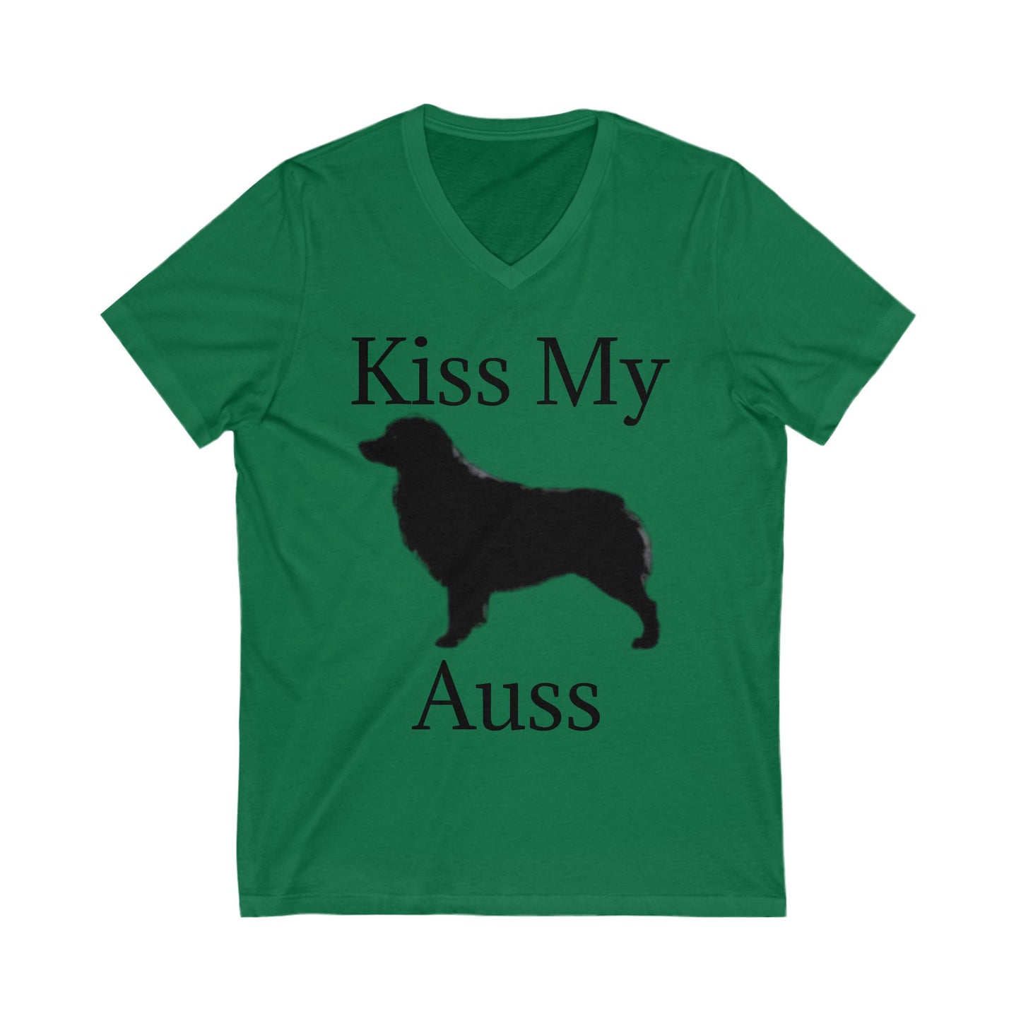 Kiss My Auss Unisex Short Sleeve V-Neck Tee
