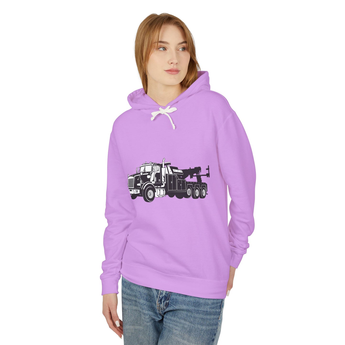 Heavy Tow Truck Unisex Lightweight Hoodie