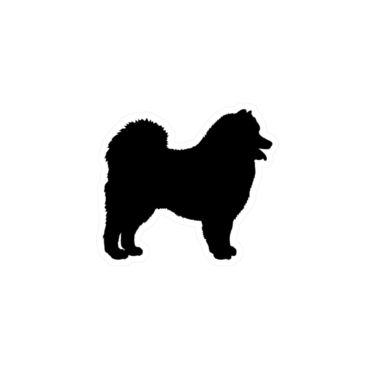 Samoyed Silhouette Vinyl Decal