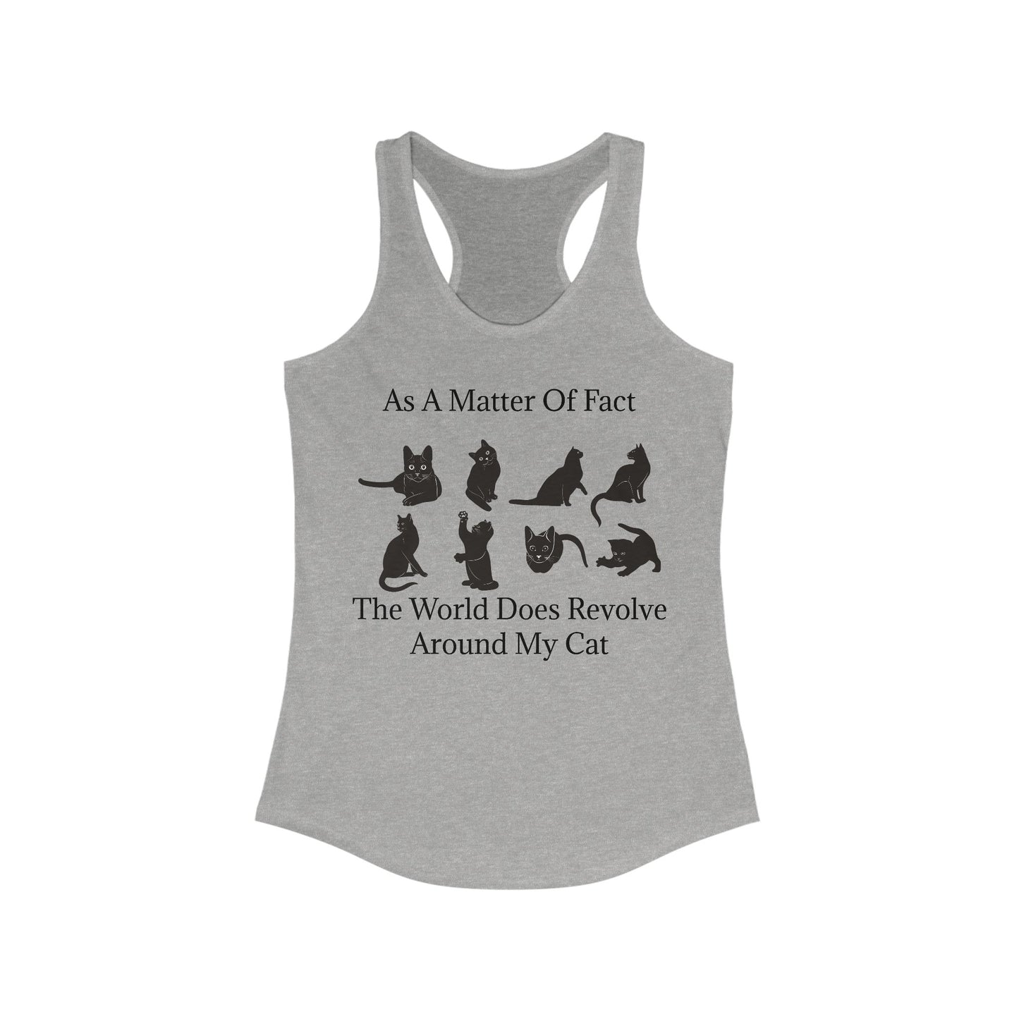 Matter Of Fact Cat Women's Racerback Tank