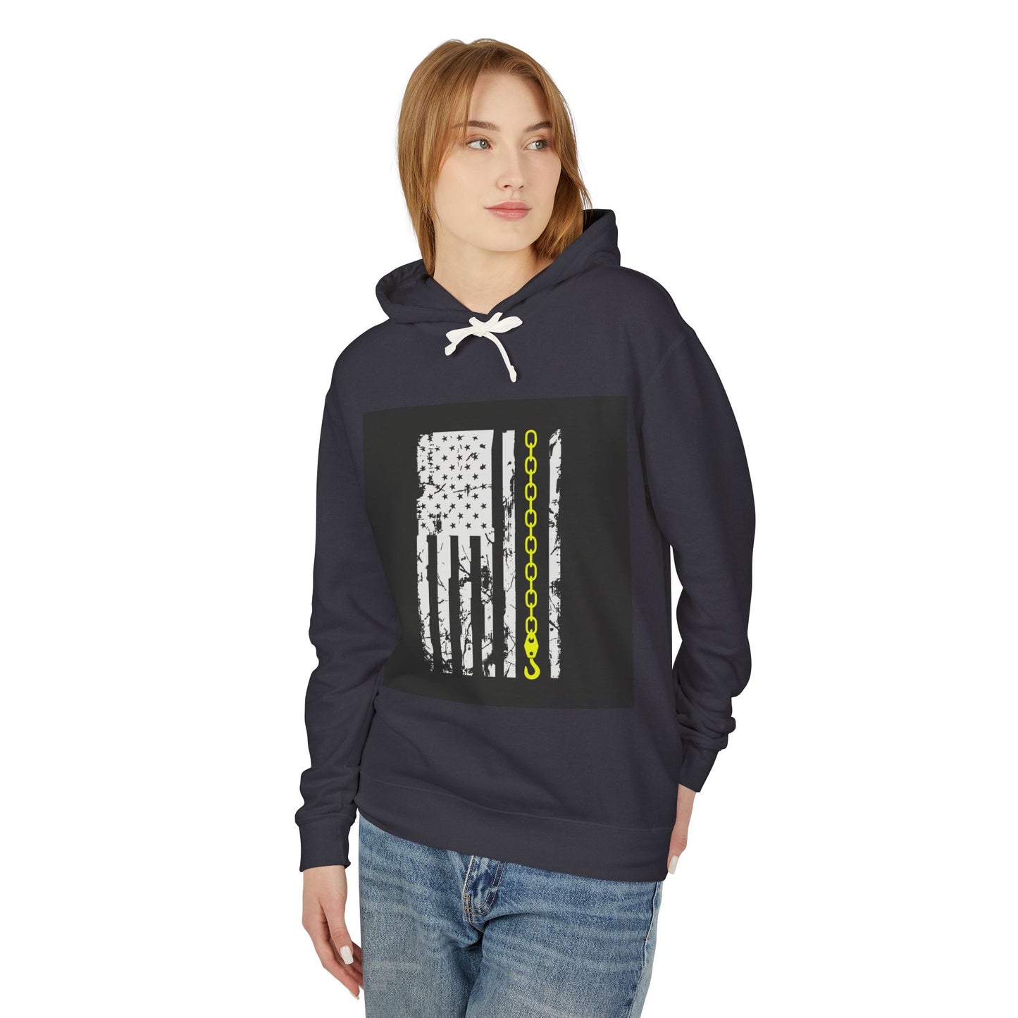 Thin Yellow Line Unisex Lightweight Hoodie