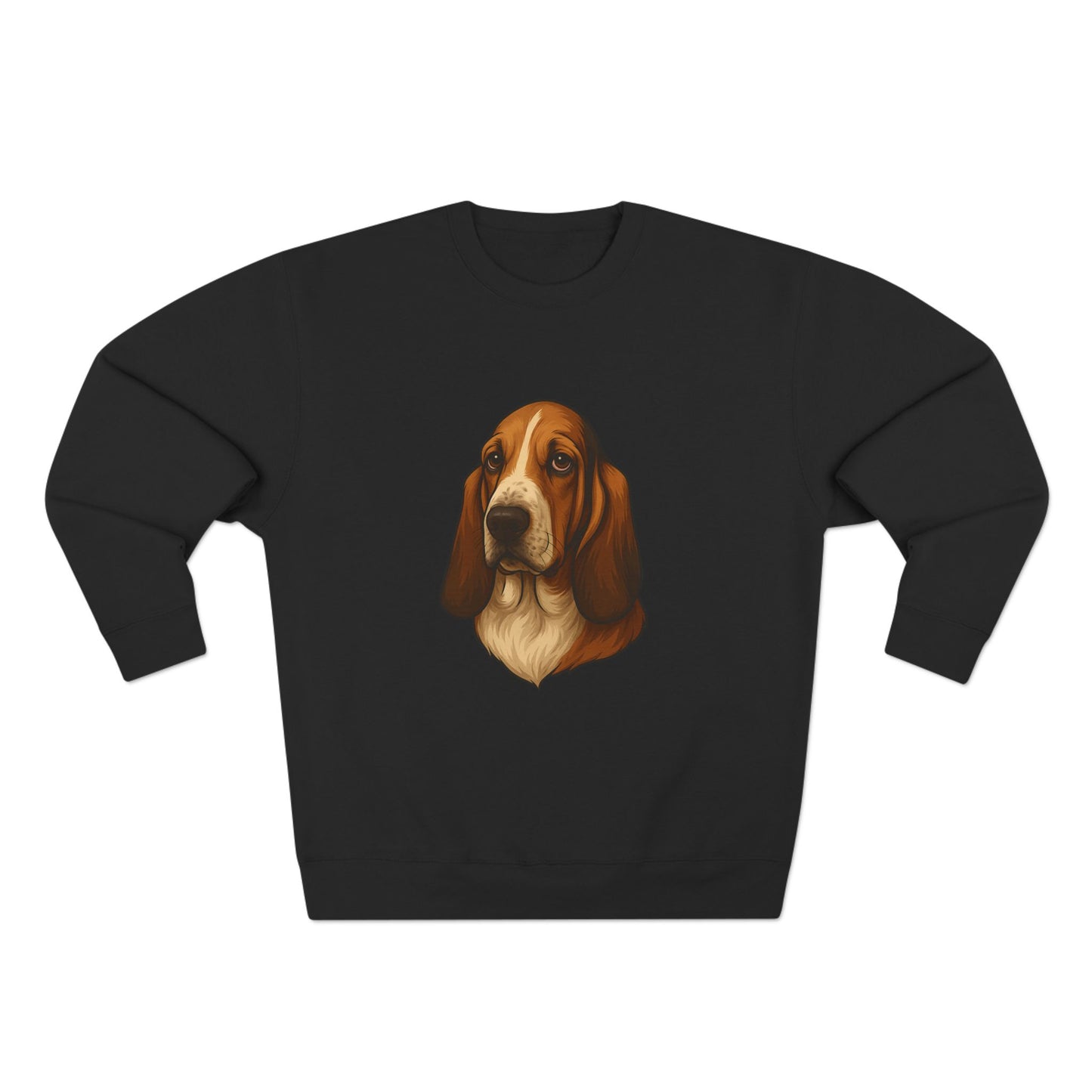 Basset Hound Head Unisex Crewneck Sweatshirt