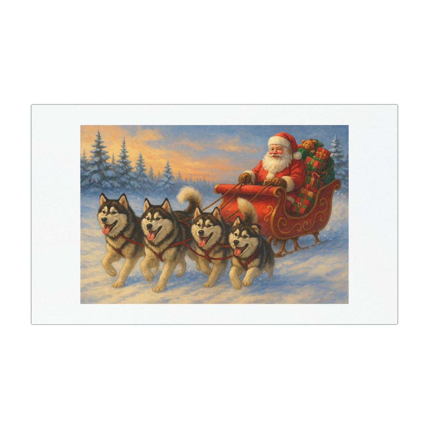 Dashing Through The Snow Indoor/Outdoor Magnet