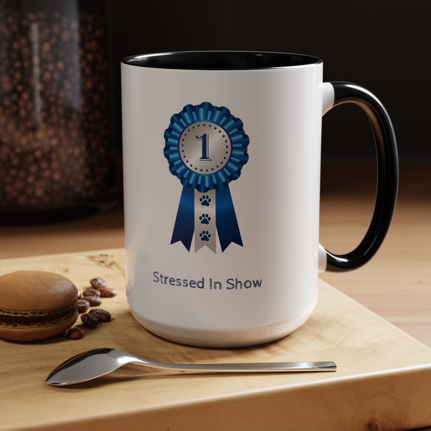 Stressed In Show 2-Tone Coffee Mug