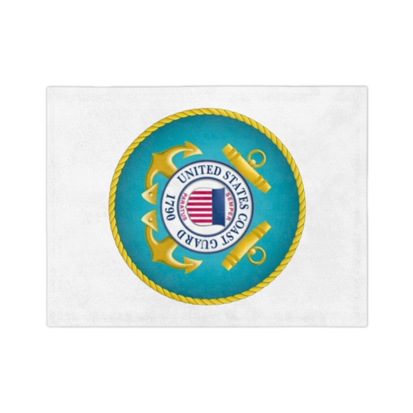 US Coast Guard Velveteen Microfiber Blanket