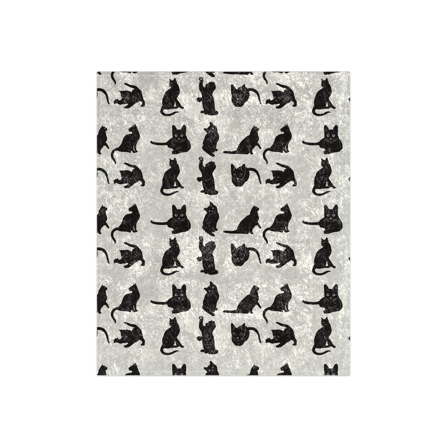 Cats Crushed Velvet Blanket