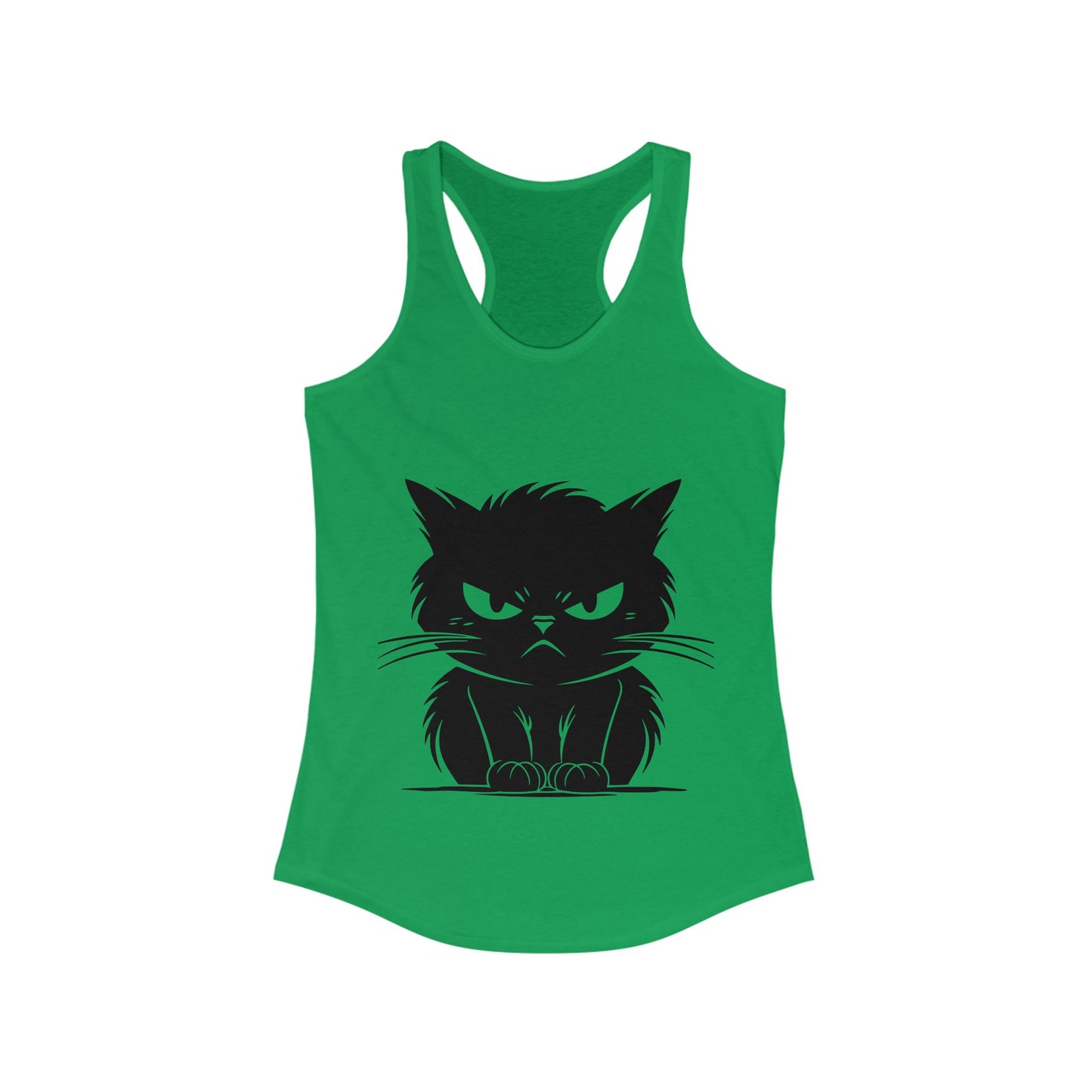 Angry Cat Women's Racerback Tank
