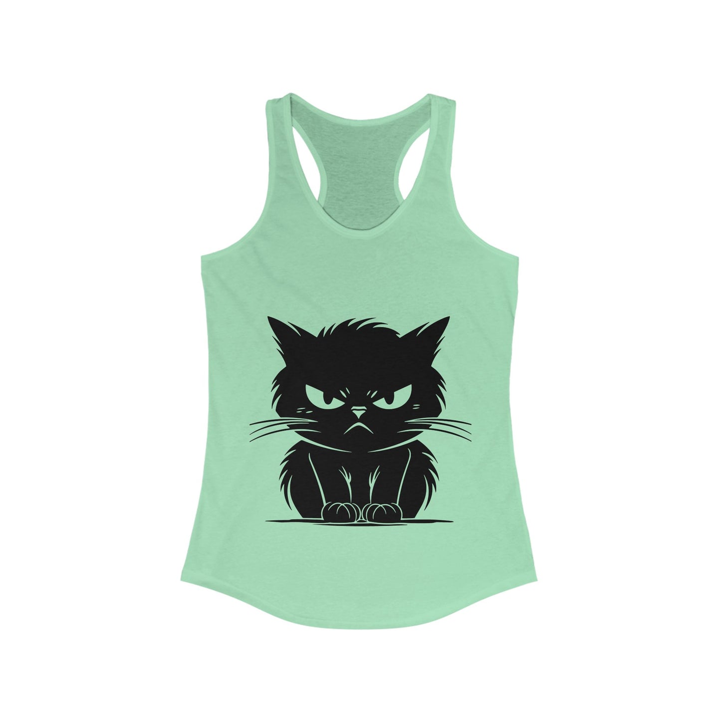 Angry Cat Women's Racerback Tank