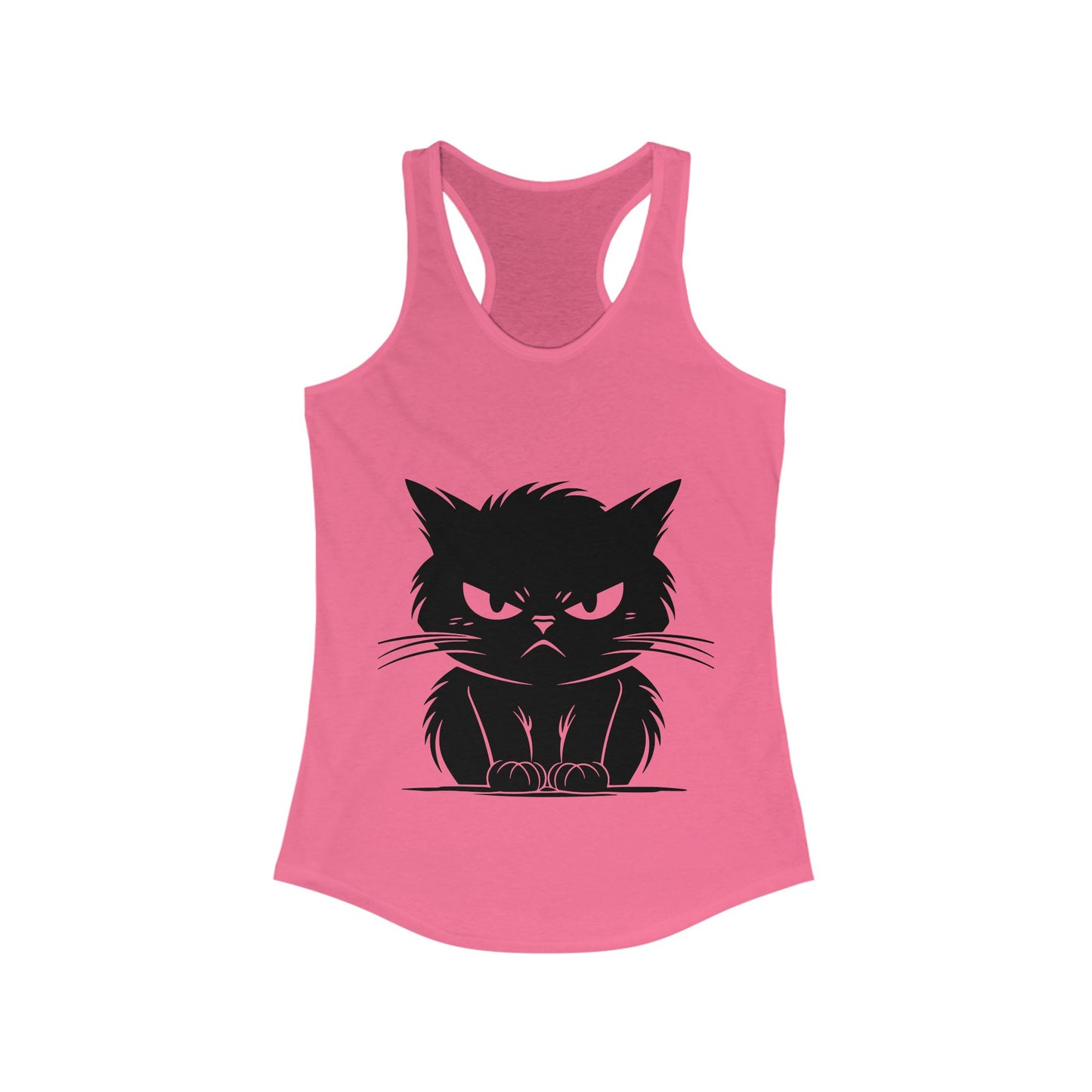 Angry Cat Women's Racerback Tank
