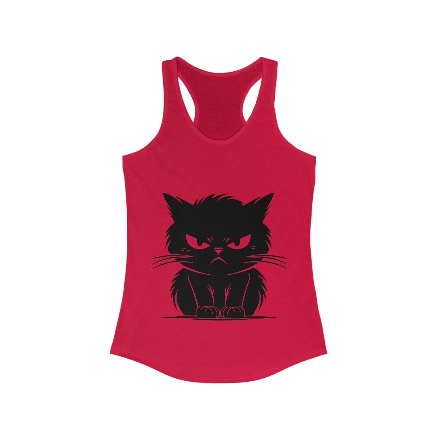 Angry Cat Women's Racerback Tank