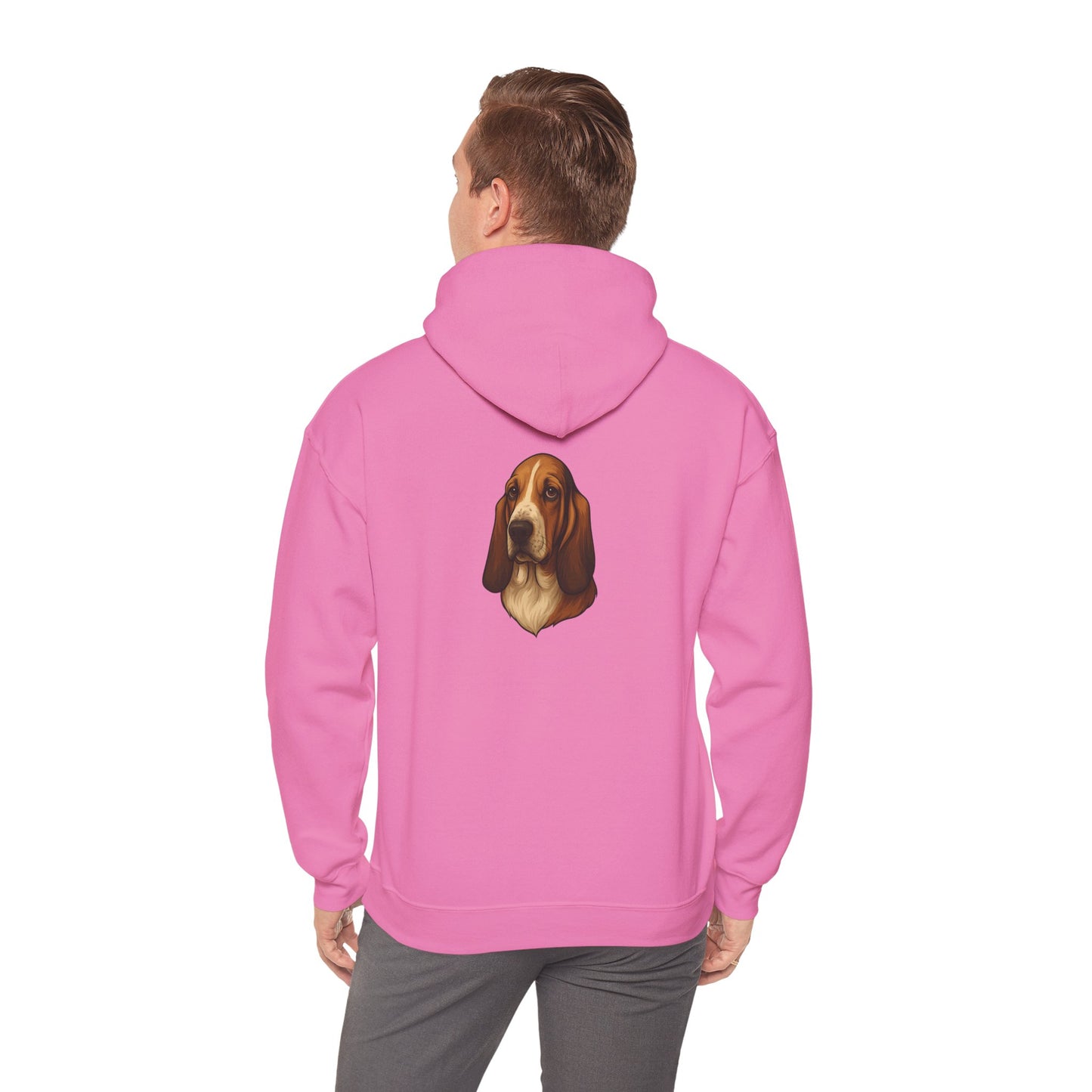 Basset Hound Head Unisex Hoodie