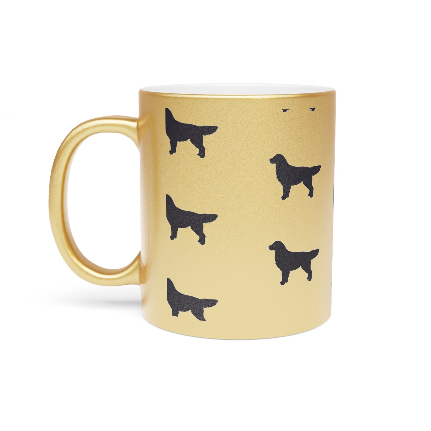 Golden Silhouette Metallic Coffee Mug