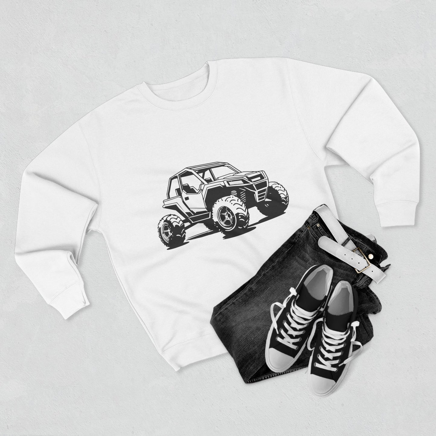Off The Beaten Path Side By Side Unisex Crewneck Sweatshirt