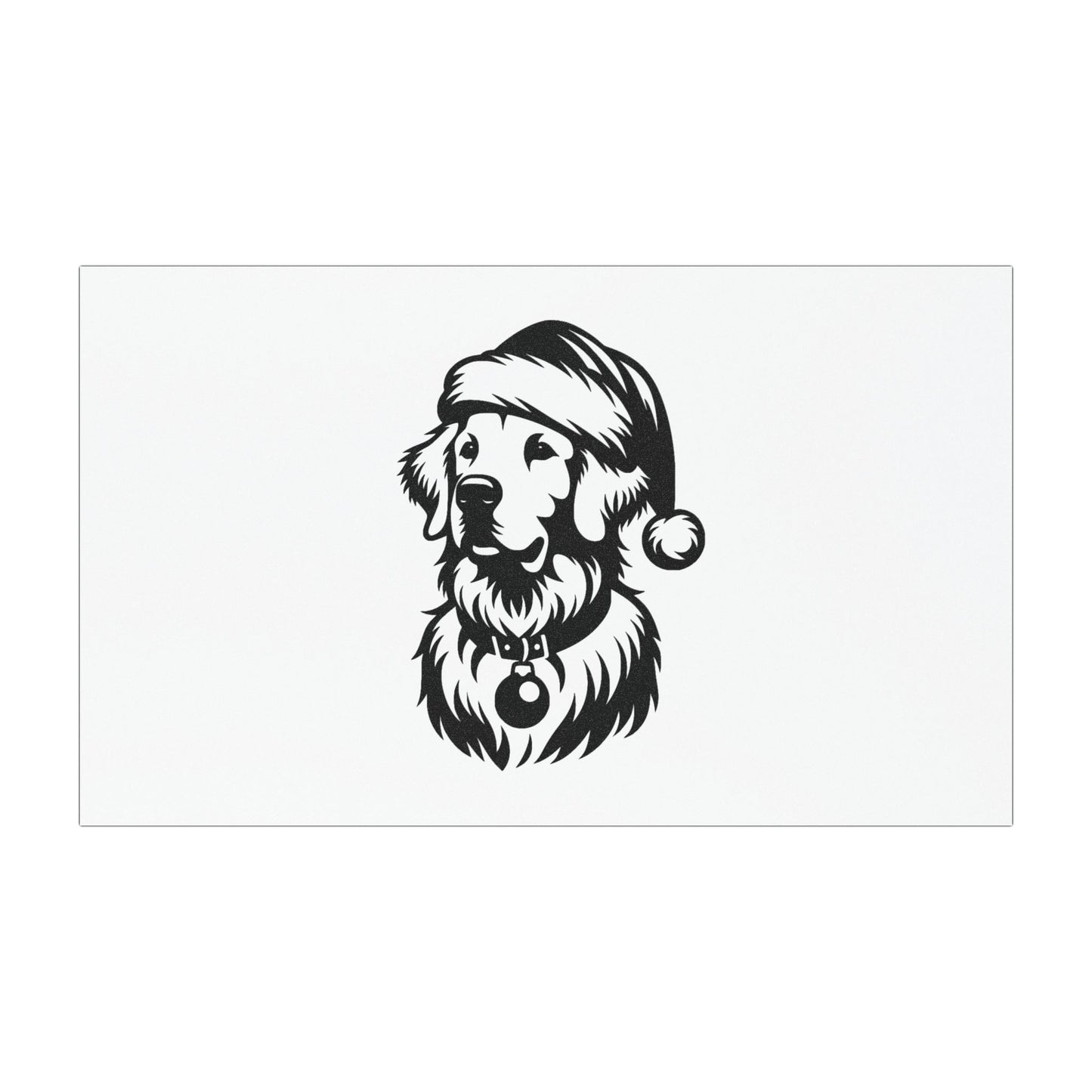 Santa Paws Golden Indoor/Outdoor Magnet