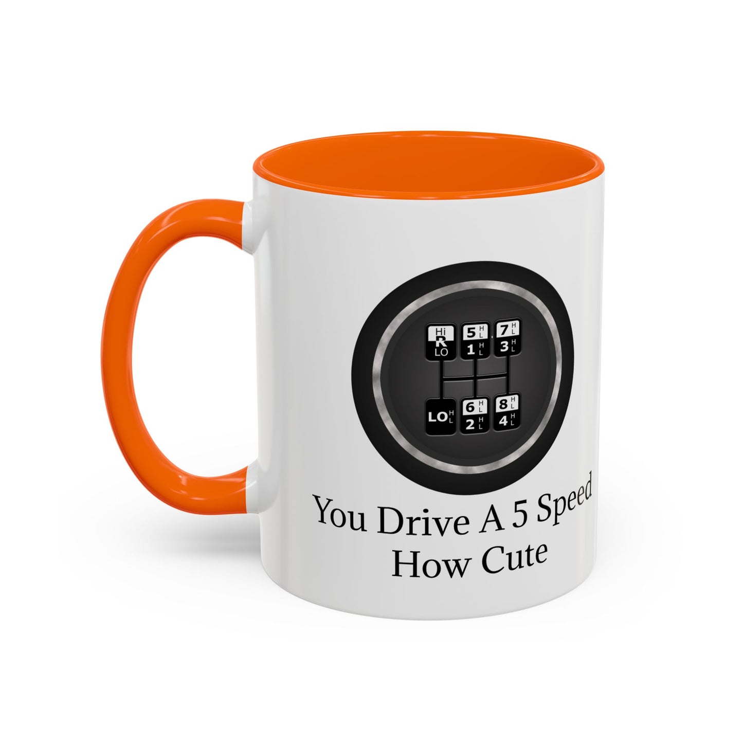 5 Speed How Cute 2-Tone Coffee Mug