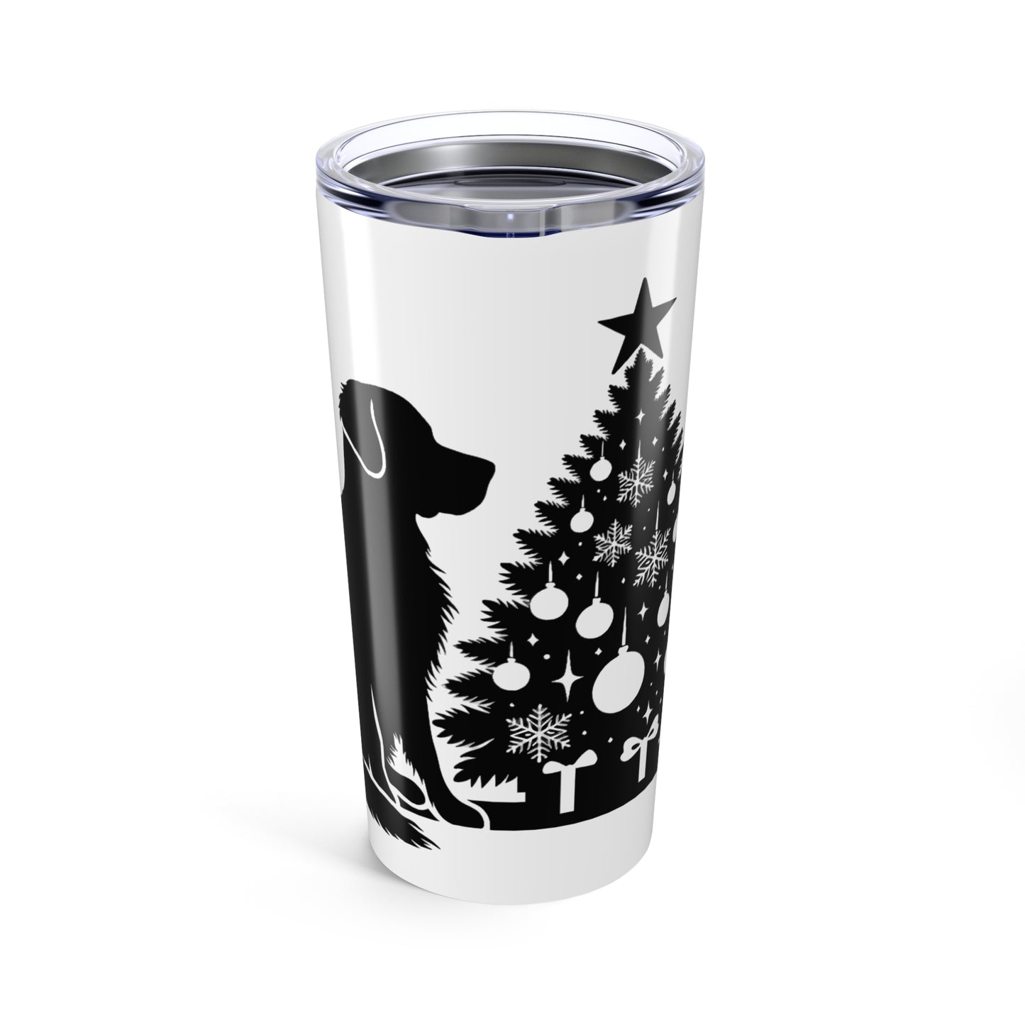 Golden Christmas Tree Tumbler