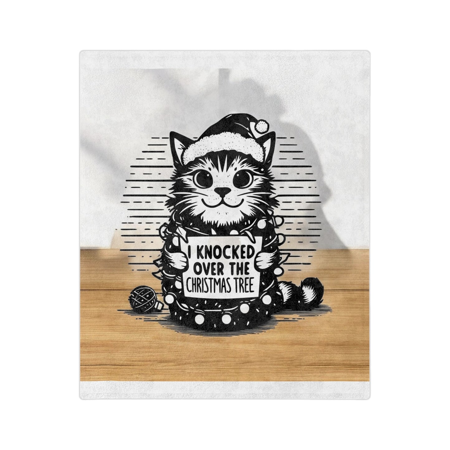 Naughty Cat Velveteen Microfiber Blanket