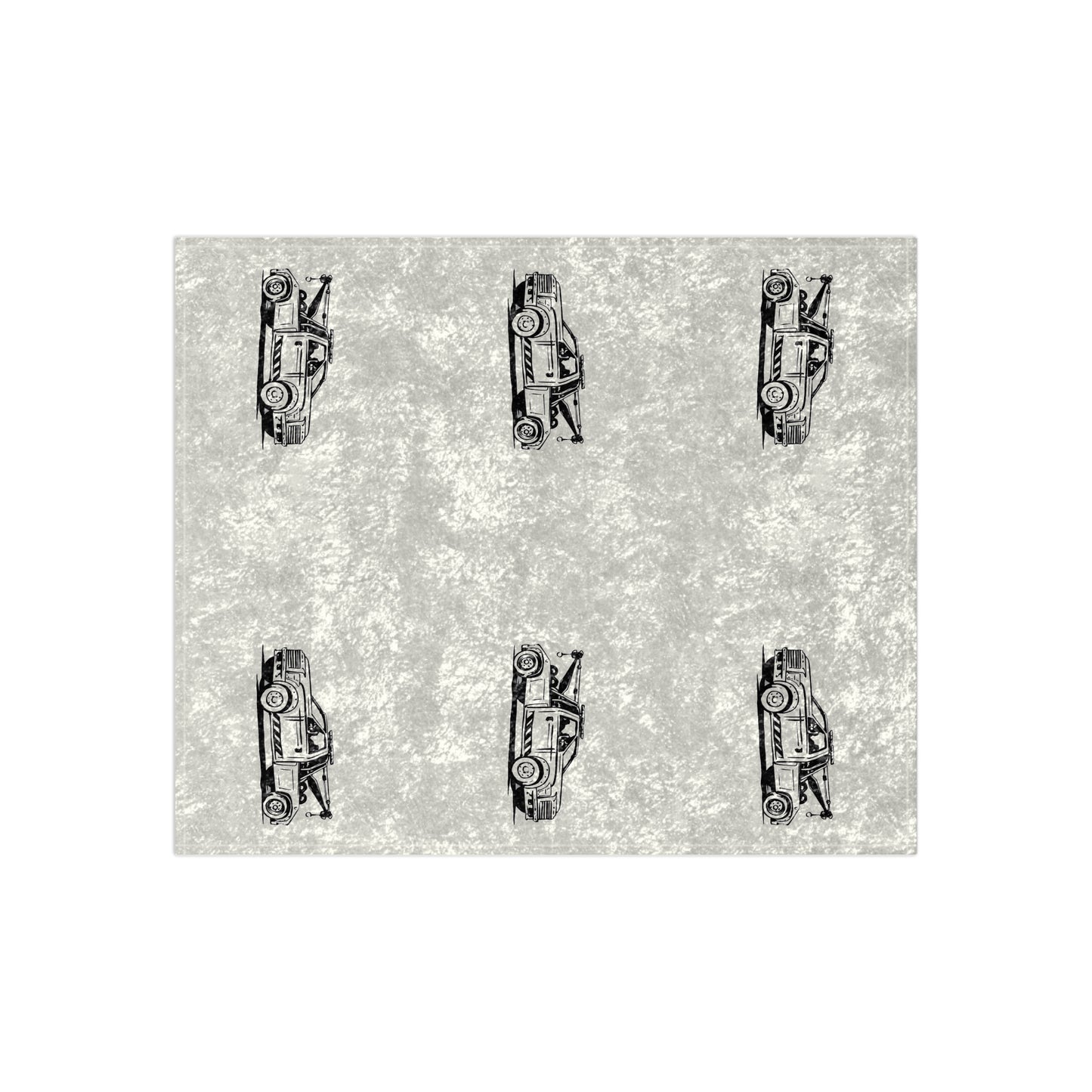 Wheel Lift Tow Truck Crushed Velvet Blanket