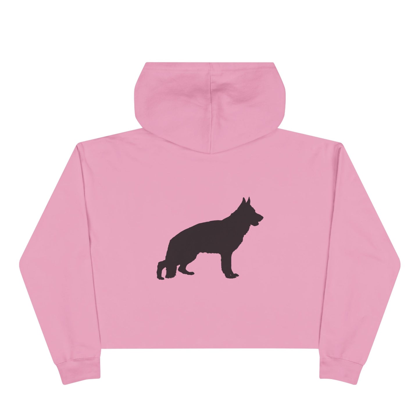 German Shepherd Silhouette Women's Crop Hoodie