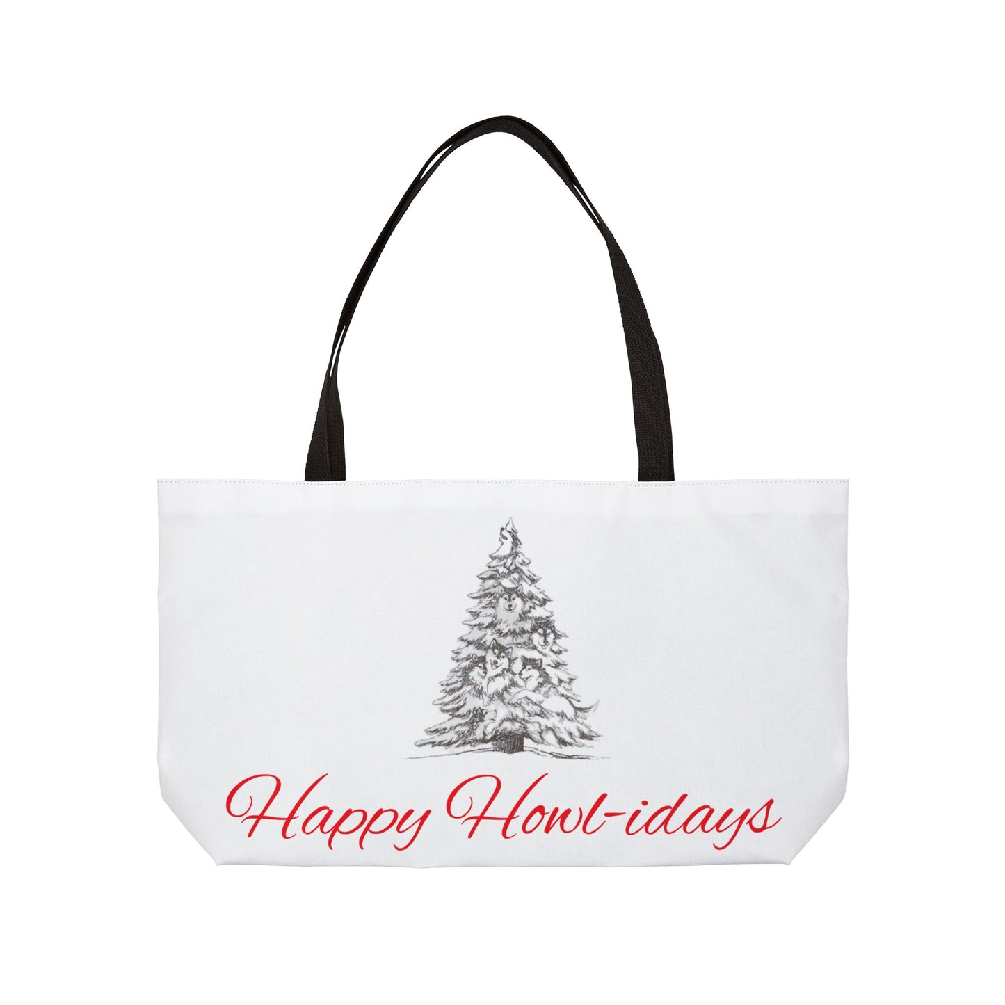 Happy Howl-idays Weekender Tote Bag