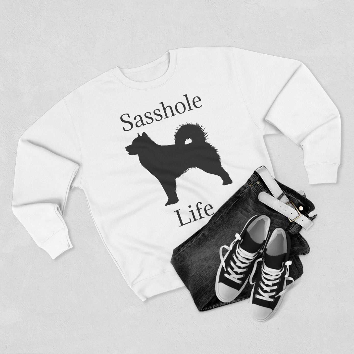 Sasshole Life Unisex Crewneck Sweatshirt