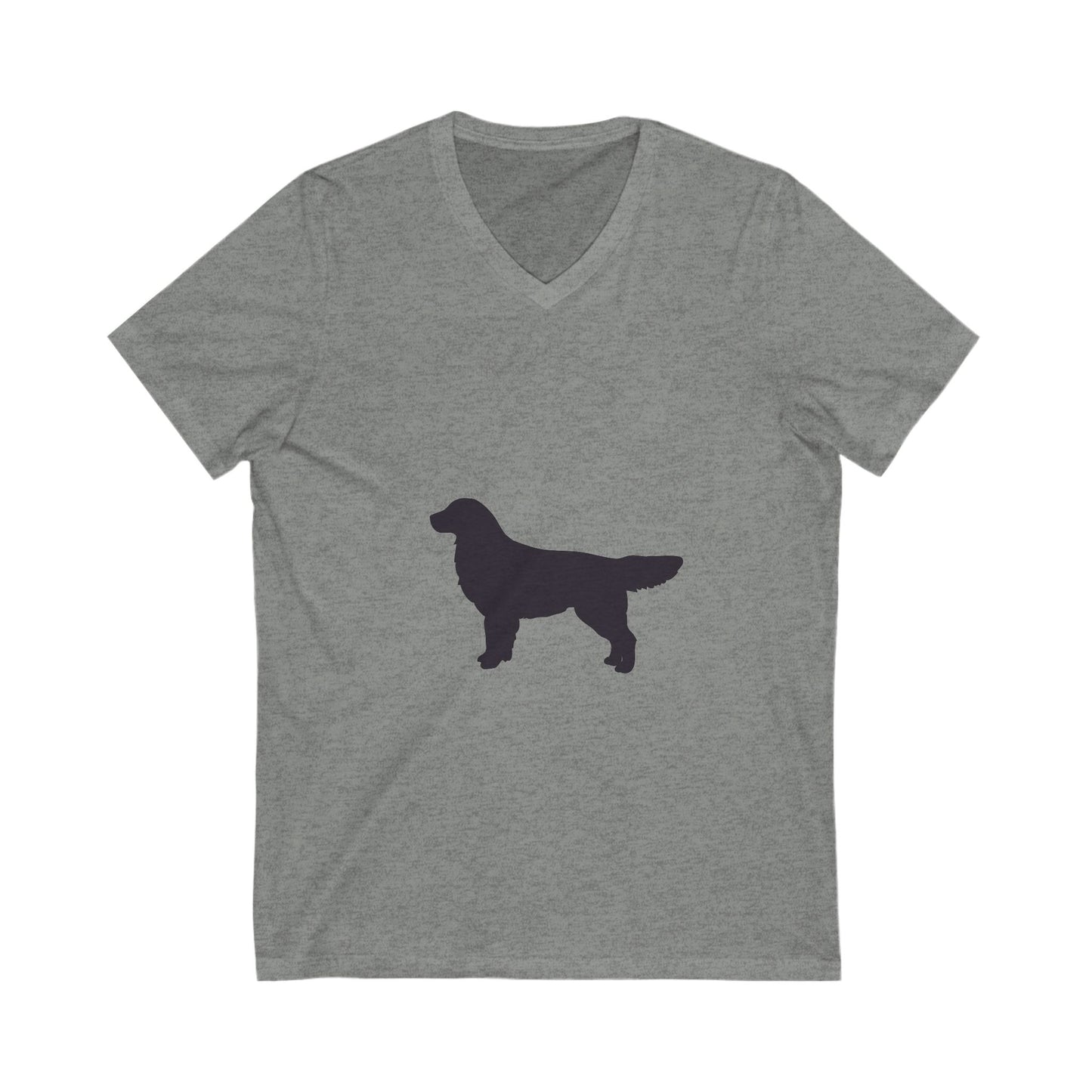 Golden Silhouette Unisex Short Sleeve V-Neck Tee