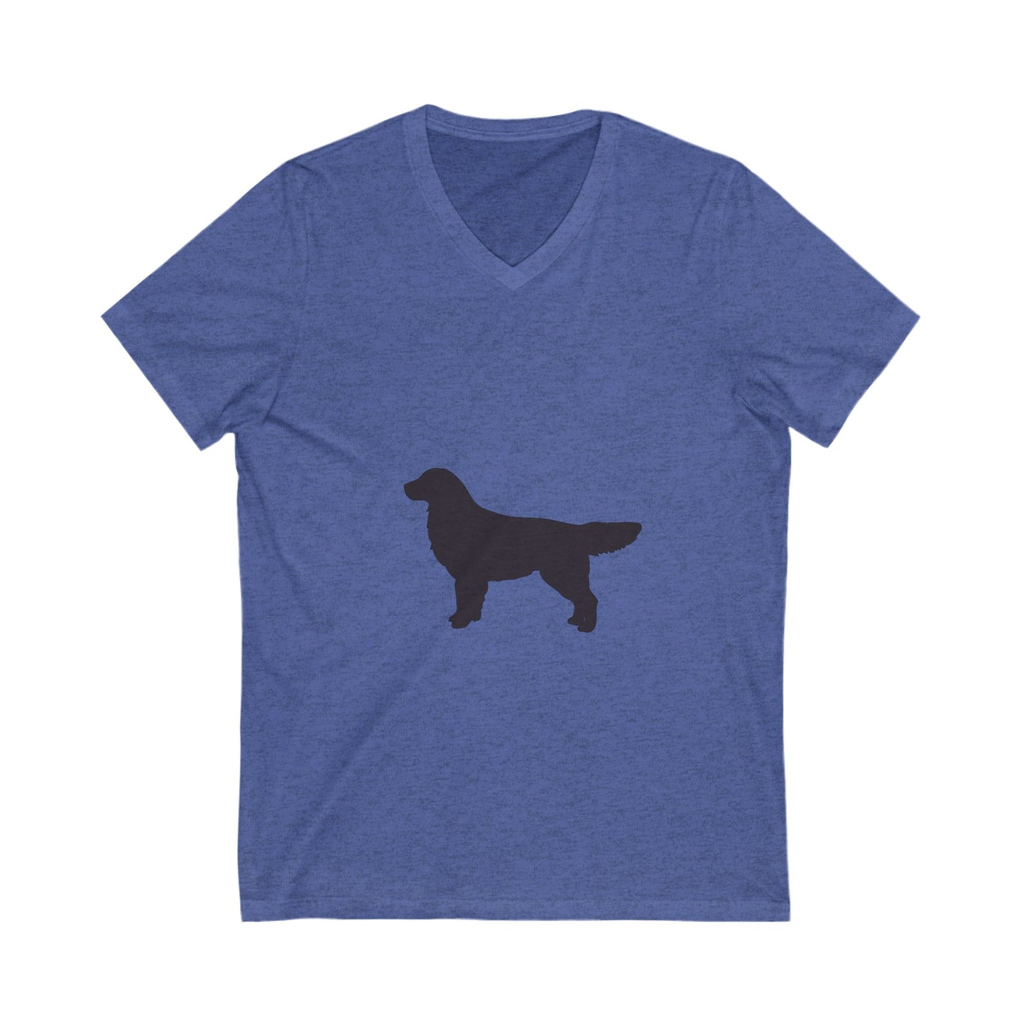 Golden Silhouette Unisex Short Sleeve V-Neck Tee
