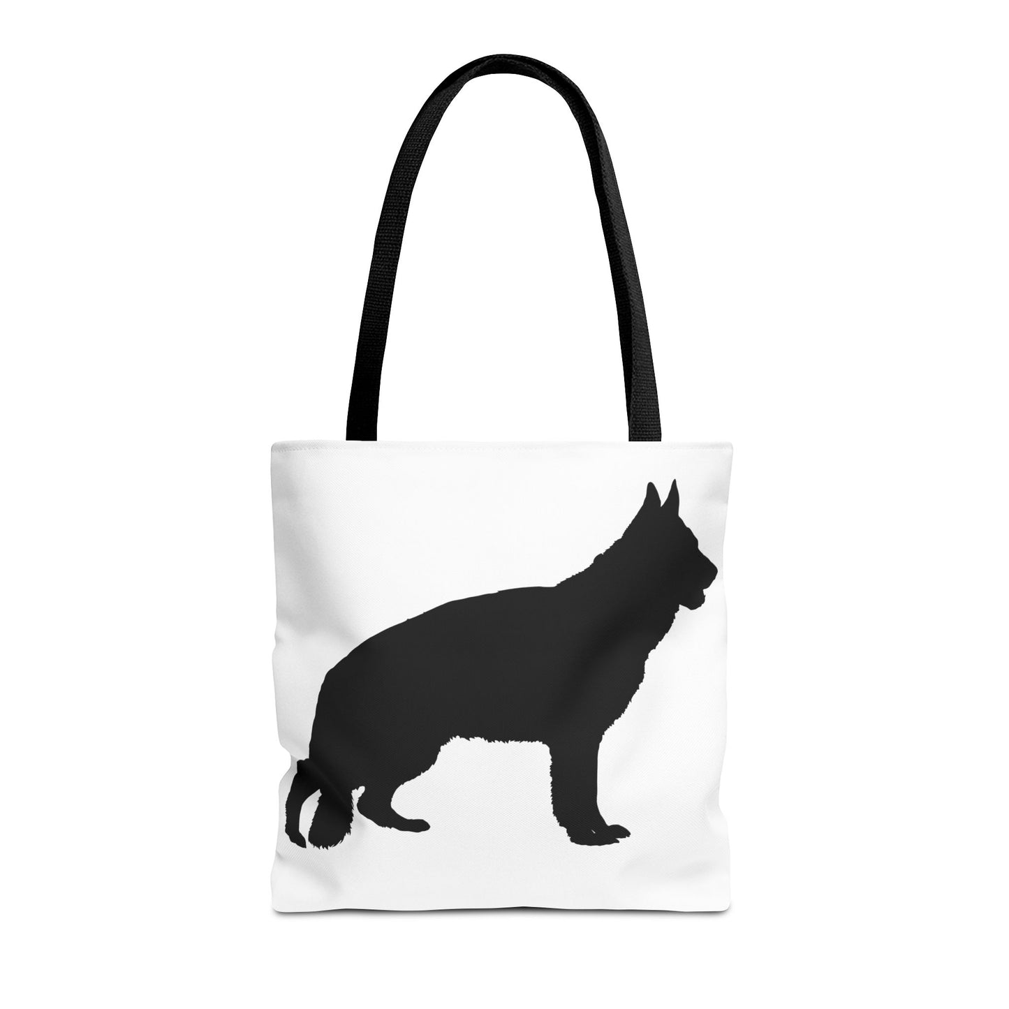 German Shepherd Silhouette Tote Bag
