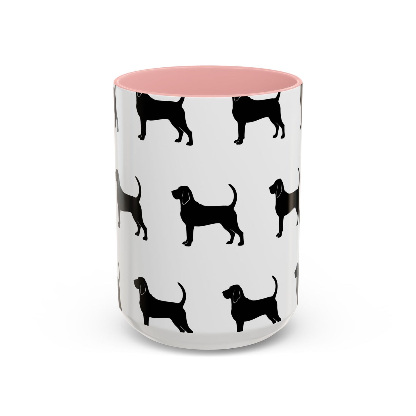 Bloodhound Silhouette 2-Tone Coffee Mug