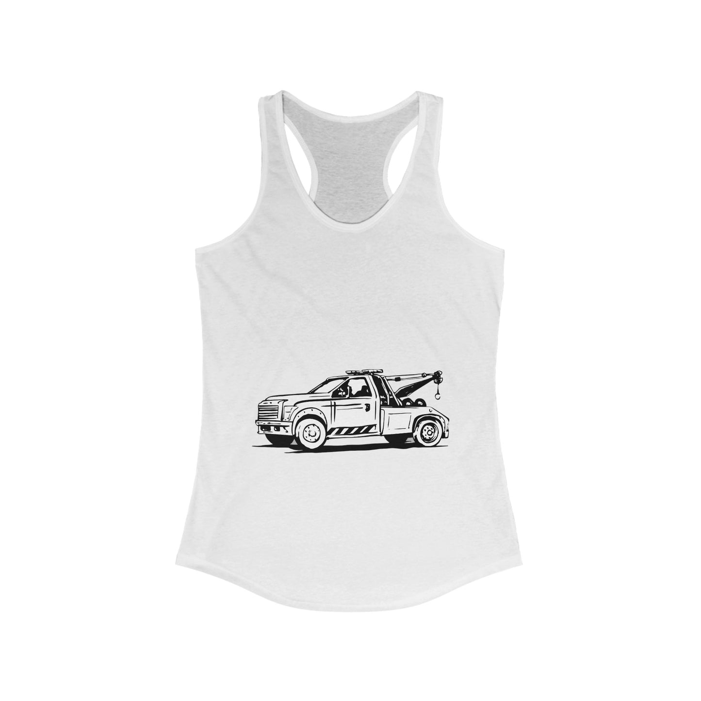Wheel Lift Tow Truck Women's Racerback Tank