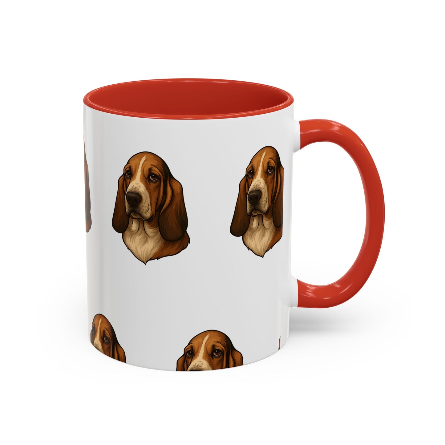 Basset Hound Head 2-Tone Coffee Mug