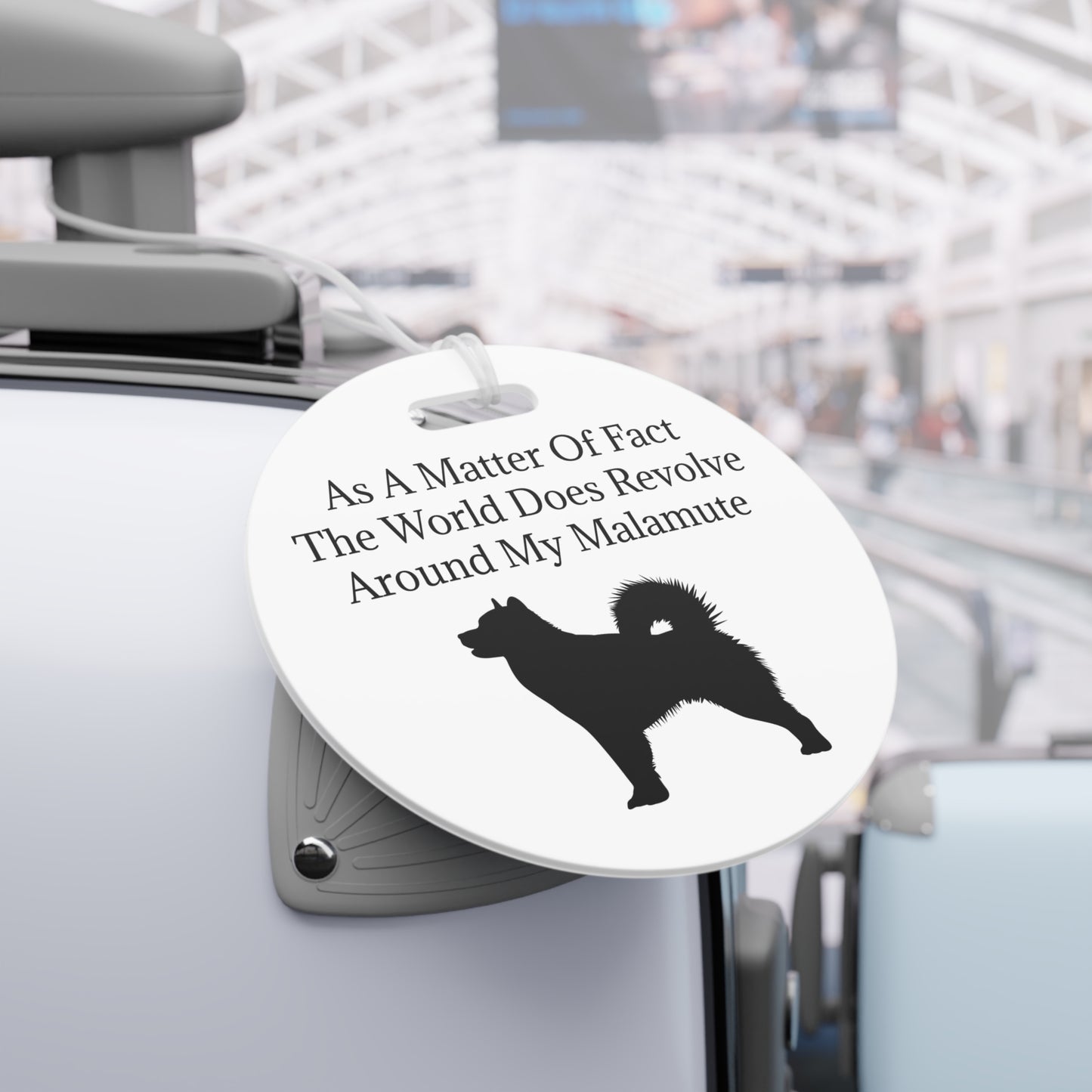 Matter Of Fact Malamute Luggage Tag